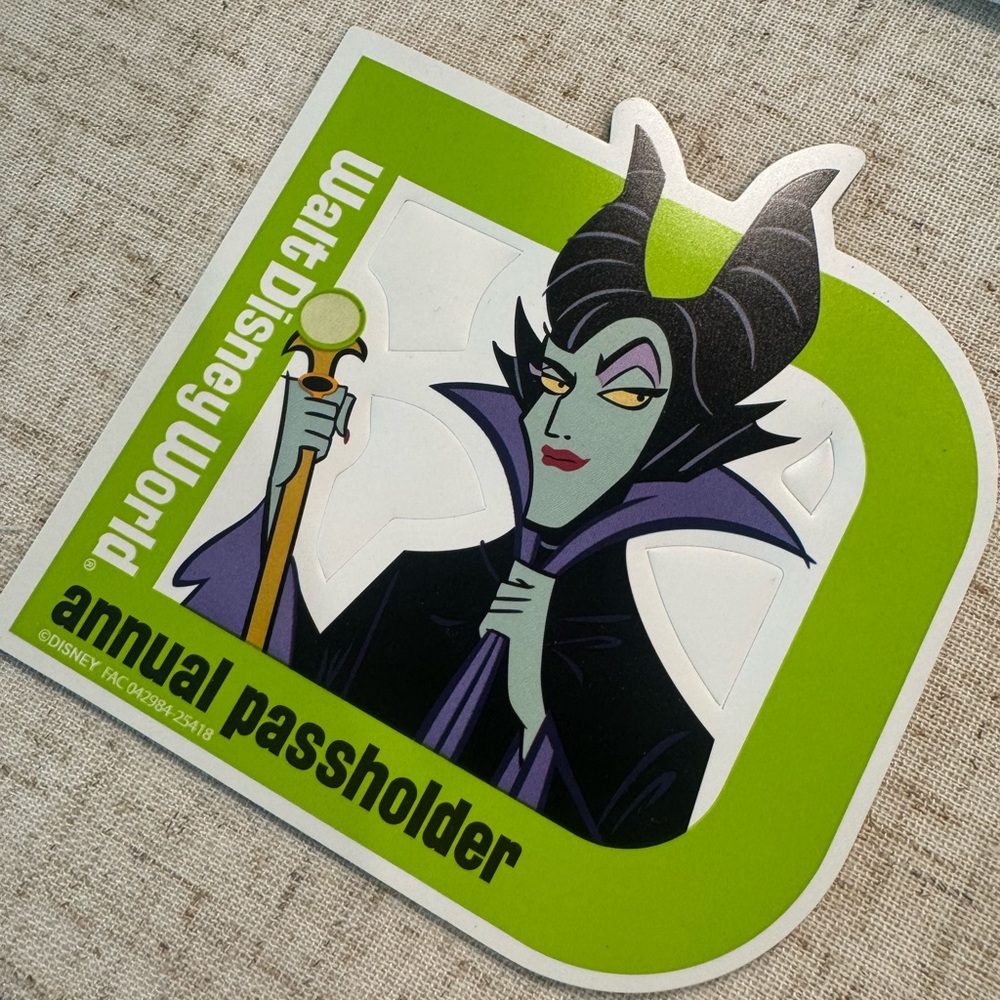 Disney Maleficent Annual Passholder Magnet